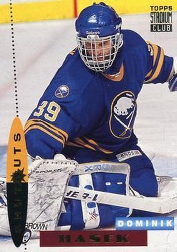 #179 Dominik Hasek - Buffalo Sabres - 1994-95 Stadium Club Hockey