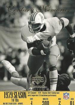 #179 Earl Campbell - Houston Oilers - 1999 Upper Deck Century Legends Football