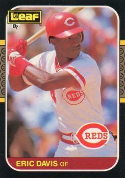 #179 Eric Davis - Cincinnati Reds - 1987 Leaf Baseball