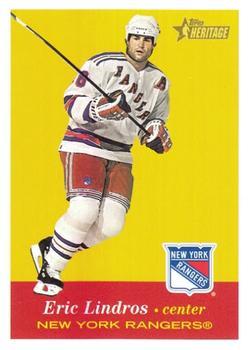 #179 Eric Lindros - New York Rangers - 2001-02 Topps Heritage Hockey