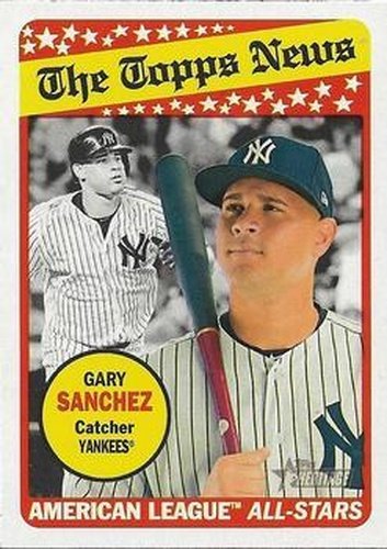 #179 Gary Sanchez - New York Yankees - 2018 Topps Heritage Baseball