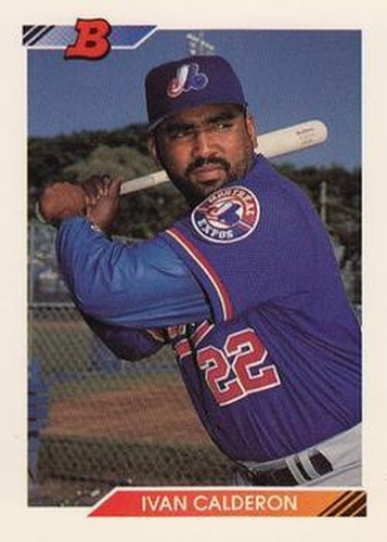 #179 Ivan Calderon - Montreal Expos - 1992 Bowman Baseball
