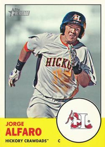 #179 Jorge Alfaro - Hickory Crawdads - 2012 Topps Heritage Minor League Baseball