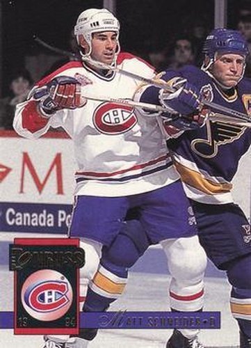 #179 Matt Schneider - Montreal Canadiens - 1993-94 Donruss Hockey