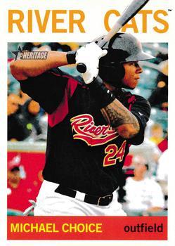 #179 Michael Choice - Sacramento River Cats - 2013 Topps Heritage Minor League Baseball