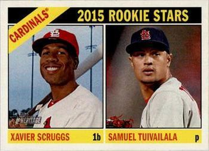 #179 Samuel Tuivailala / Xavier Scruggs - St. Louis Cardinals - 2015 Topps Heritage Baseball