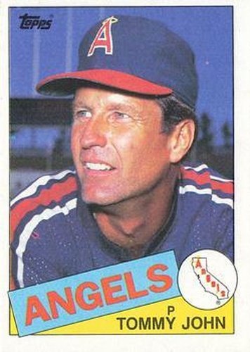 #179 Tommy John - California Angels - 1985 Topps Baseball
