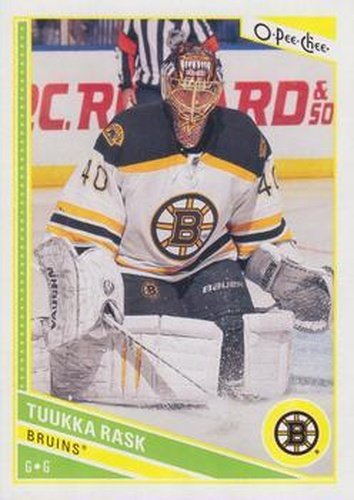 #179 Tuukka Rask - Boston Bruins - 2013-14 O-Pee-Chee Hockey