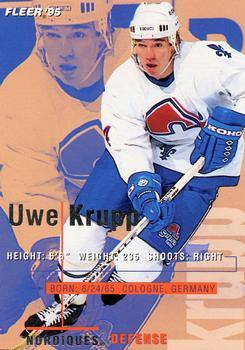 #179 Uwe Krupp - Quebec Nordiques - 1994-95 Fleer Hockey