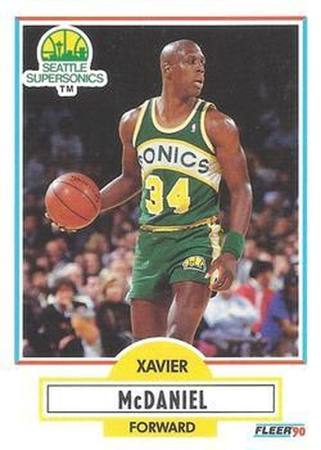 #179 Xavier McDaniel - Seattle SuperSonics - 1990-91 Fleer Basketball
