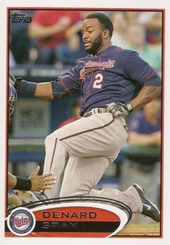 #179 Denard Span - Minnesota Twins - 2012 Topps Baseball