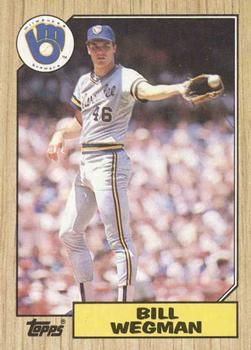 #179 Bill Wegman - Milwaukee Brewers - 1987 Topps Baseball