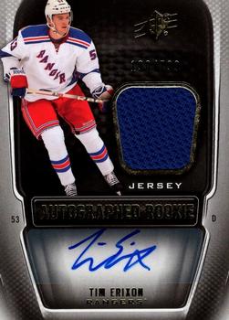 #179 Tim Erixon - New York Rangers - 2011-12 SPx Hockey