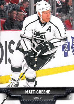 #179 Matt Greene - Los Angeles Kings - 2013-14 Upper Deck Hockey