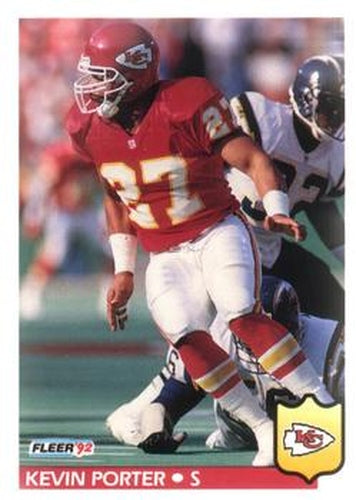 #179 Kevin Porter - Kansas City Chiefs - 1992 Fleer Football