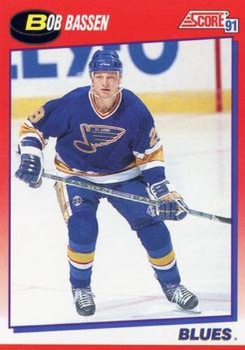 #179 Bob Bassen - St. Louis Blues - 1991-92 Score Canadian Bilingual Hockey