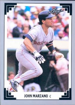 #179 John Marzano - Boston Red Sox - 1991 Leaf Baseball