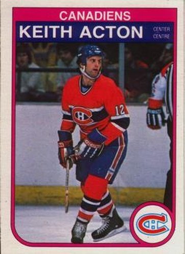 #179 Keith Acton - Montreal Canadiens - 1982-83 O-Pee-Chee Hockey