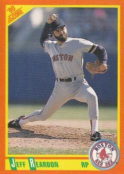 #17T Jeff Reardon - Boston Red Sox - 1990 Score Rookie & Traded Baseball