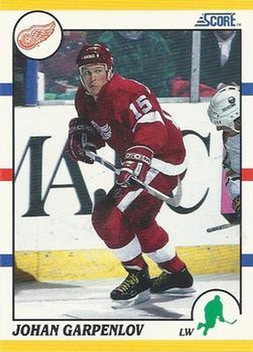 #17T Johan Garpenlov - Detroit Red Wings - 1990-91 Score Rookie and Traded Hockey