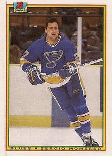 #17 Sergio Momesso - St. Louis Blues - 1990-91 Bowman Hockey
