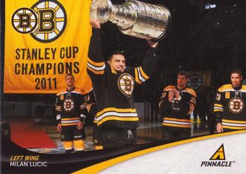 #17 Milan Lucic - Boston Bruins - 2011-12 Panini Pinnacle Hockey