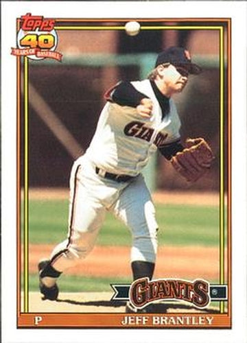 #17 Jeff Brantley - San Francisco Giants - 1991 O-Pee-Chee Baseball