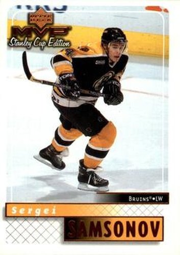 #17 Sergei Samsonov - Boston Bruins - 1999-00 Upper Deck MVP Stanley Cup Edition Hockey