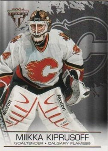 #17 Miikka Kiprusoff - Calgary Flames - 2003-04 Pacific Private Stock Titanium Hockey