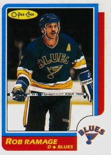 #17 Rob Ramage - St. Louis Blues - 1986-87 O-Pee-Chee Hockey