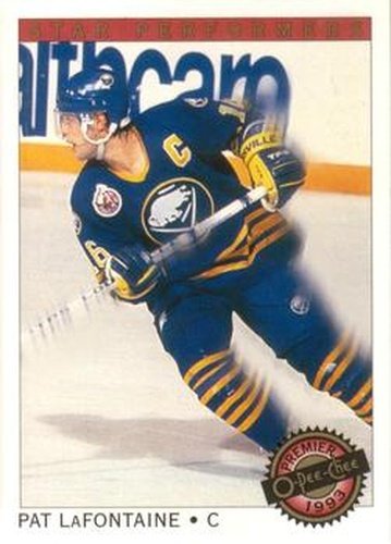 #17 Pat LaFontaine - Buffalo Sabres - 1992-93 O-Pee-Chee Premier Hockey - Star Performers