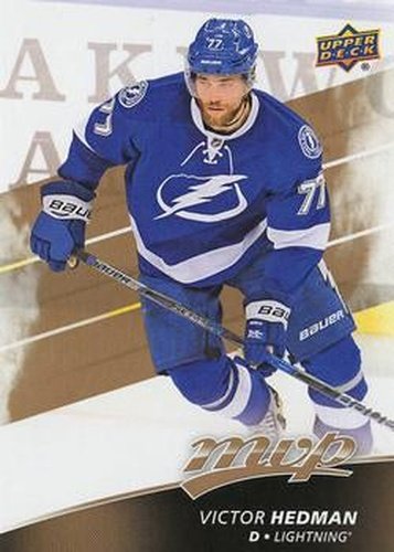 #17 Victor Hedman - Tampa Bay Lightning - 2017-18 Upper Deck MVP Hockey