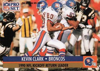 #17 Kevin Clark - Denver Broncos - 1991 Pro Set Football
