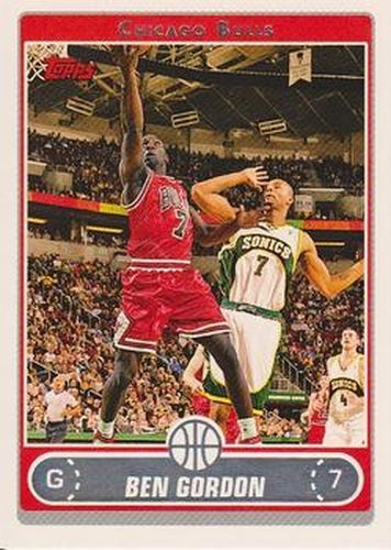 #17 Ben Gordon - Chicago Bulls - 2006-07 Topps Basketball
