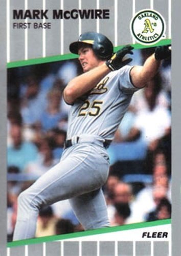 #17 Mark McGwire - Oakland Athletics - 1989 Fleer Baseball
