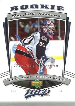 #317 Fredrik Norrena - Columbus Blue Jackets - 2006-07 Upper Deck MVP Hockey