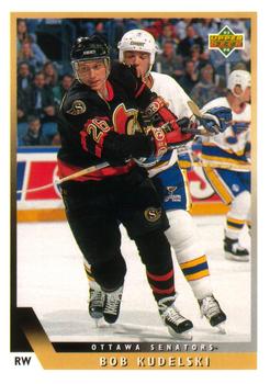 #17 Bob Kudelski - Ottawa Senators - 1993-94 Upper Deck Hockey