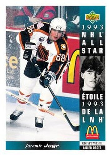 #McD-17 Jaromir Jagr - Pittsburgh Penguins - 1993-94 Upper Deck McDonald's Hockey