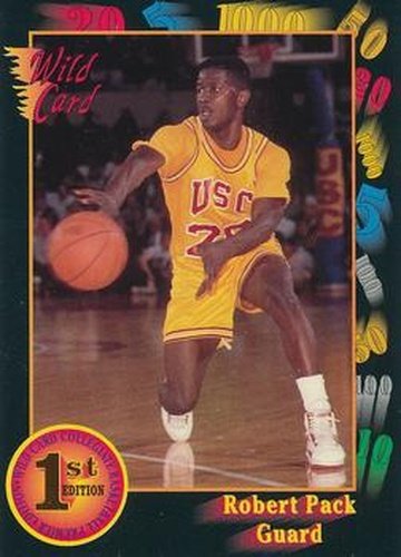 #17 Robert Pack - USC Trojans - 1991-92 Wild Card Basketball