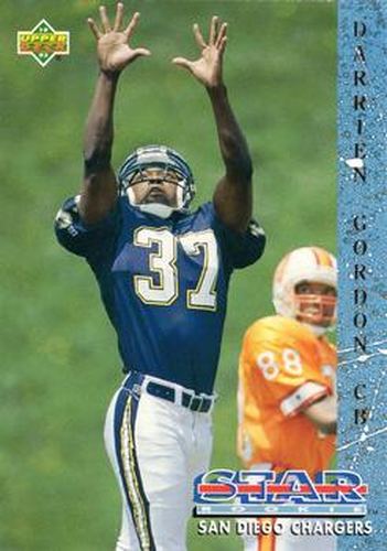 #17 Darrien Gordon - San Diego Chargers - 1993 Upper Deck Football