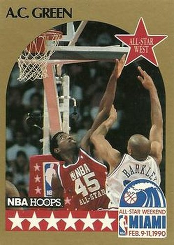 #17 A.C. Green - Los Angeles Lakers - 1990-91 Hoops Basketball