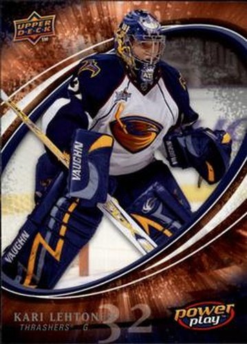 #17 Kari Lehtonen - Atlanta Thrashers - 2008-09 Upper Deck Power Play Box Set Hockey