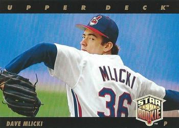 #17 Dave Mlicki - Cleveland Indians - 1993 Upper Deck Baseball
