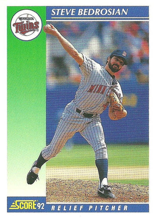 #17 Steve Bedrosian - Minnesota Twins - 1992 Score Baseball