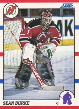 #17 Sean Burke - New Jersey Devils - 1990-91 Score Hottest and Rising Stars Hockey