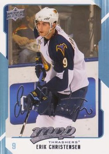 #17 Erik Christensen - Atlanta Thrashers - 2008-09 Upper Deck MVP Hockey