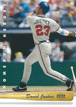 #HR17 David Justice - Atlanta Braves - 1993 Upper Deck Baseball - Home Run Heroes
