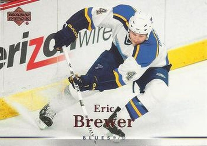 #17 Eric Brewer - St. Louis Blues - 2007-08 Upper Deck Hockey
