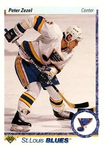 #17 Peter Zezel - St. Louis Blues - 1990-91 Upper Deck Hockey