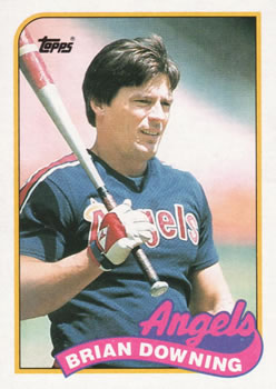 #17 Brian Downing - California Angels - 1989 Topps Baseball